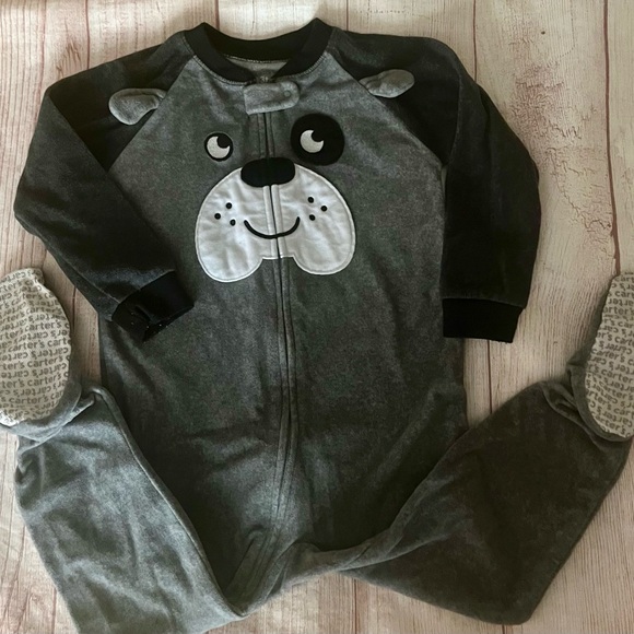 Carters Fleece Feet PJ 3T - Picture 1 of 5